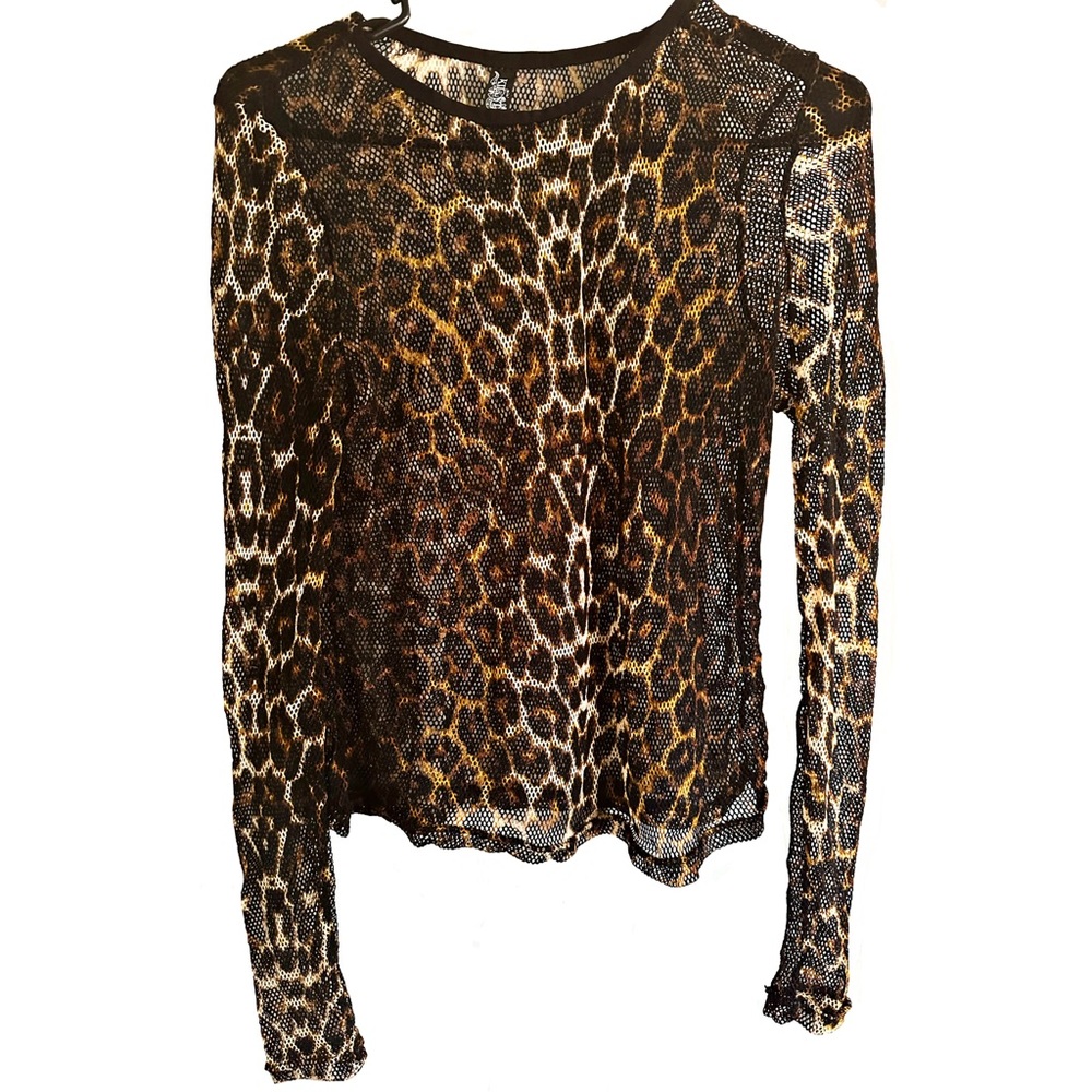 Killstar Leopard Fishnet Top XXL